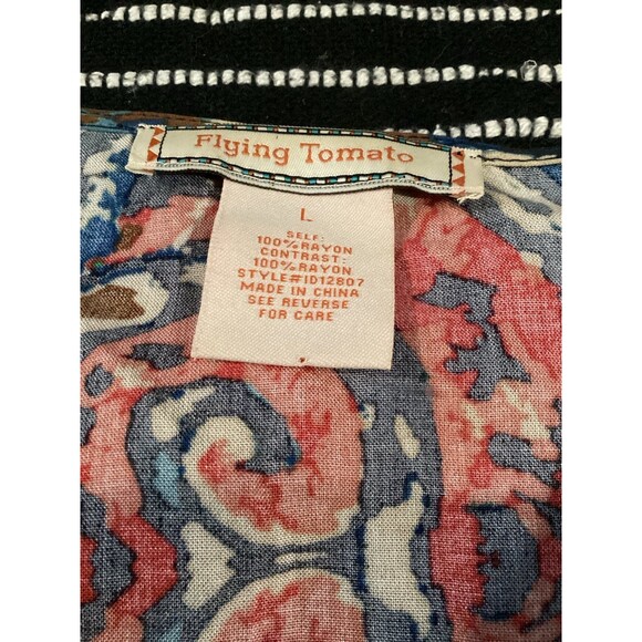 Flying Tomato Boho A-line Dress Colorful & Fun Women's Large - Picture 3 of 11